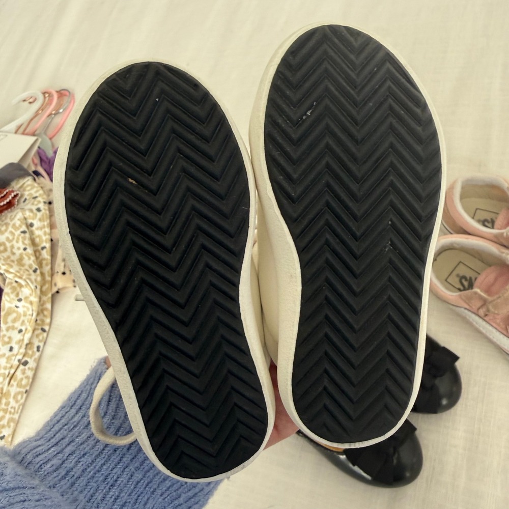 Kids Shoes‎ Bundle Janie and Jack Little Chicken Vans Pink Glitter White Sparkle - Picture 6 of 8